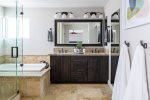 Master bathroom - soaking tub and walk in shower